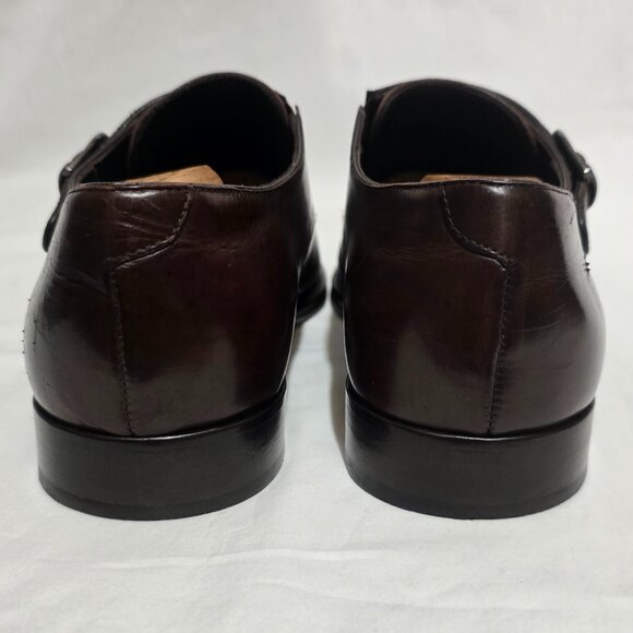 NAVYBOOT Made in Italy Double Monk Strap Shoes - Brown - 9.5US 43 EURO - Picture 4 of 9